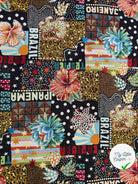 JACQUARD MADE IN FRANCE BOSSA NOVA ALLOVER NOIR MULTICOLOR - My Little Coupon