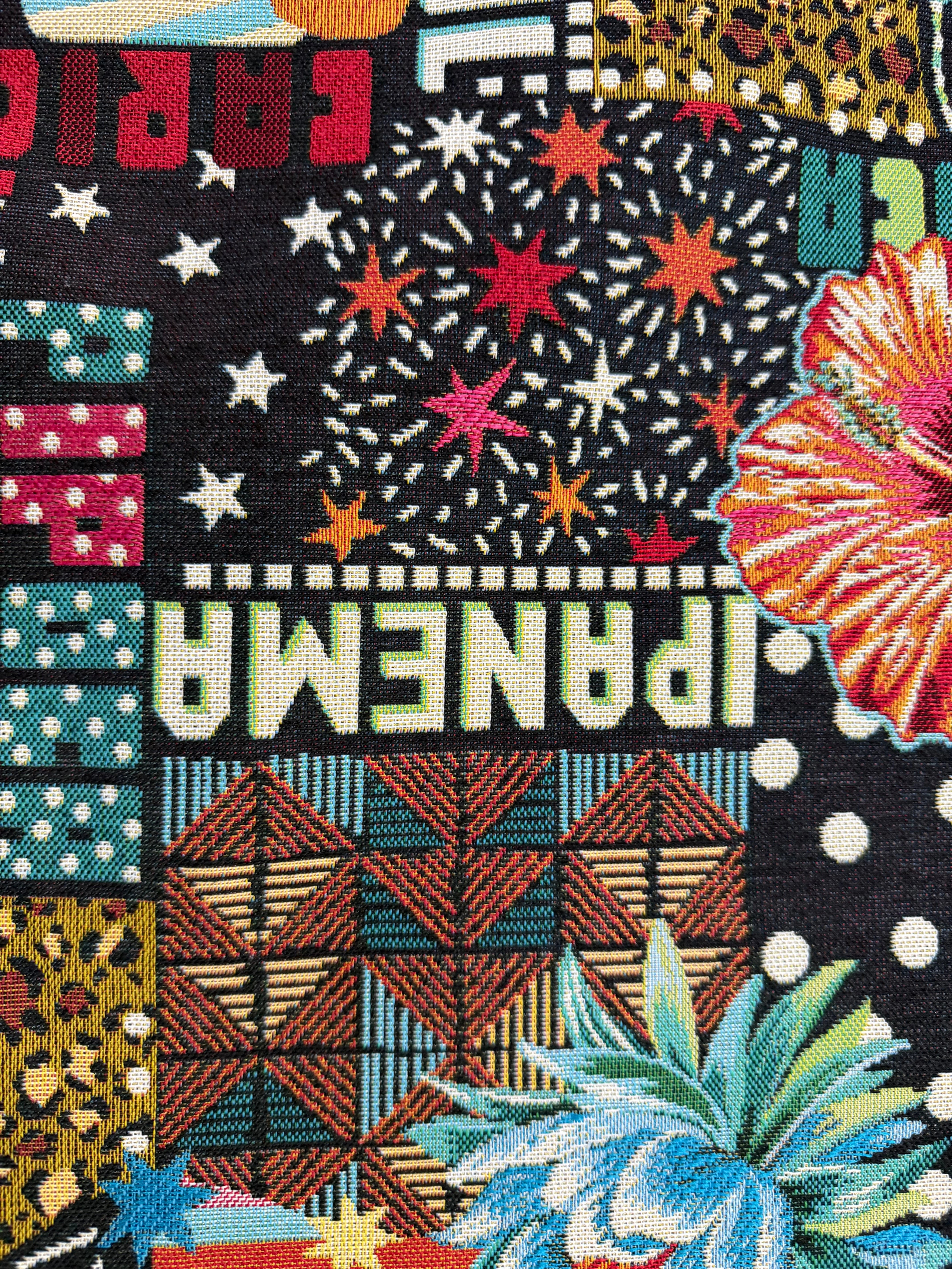 JACQUARD MADE IN FRANCE BOSSA NOVA ALLOVER NOIR MULTICOLOR - My Little Coupon