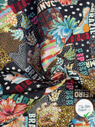 JACQUARD MADE IN FRANCE BOSSA NOVA ALLOVER NOIR MULTICOLOR - My Little Coupon