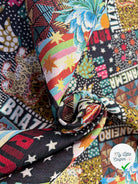 JACQUARD MADE IN FRANCE BOSSA NOVA ALLOVER NOIR MULTICOLOR - My Little Coupon