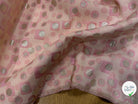 JACQUARD MÉTALLISÉ MOTIFS CIRCULAIRES ET GÉOMÉTRIQUES OR ROSE - My Little Coupon