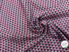 JACQUARD MOTIF STONE ROSE ET GRIS - My Little Coupon