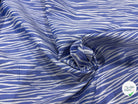 JACQUARD MOTIF ZÈBRE BLEU - My Little Coupon