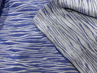 JACQUARD MOTIF ZÈBRE BLEU - My Little Coupon