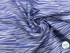JACQUARD MOTIF ZÈBRE BLEU - My Little Coupon