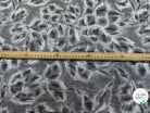 JACQUARD MOTIFS FLORAUX GRIS ET NOIR - My Little Coupon