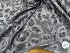 JACQUARD MOTIFS FLORAUX GRIS ET NOIR - My Little Coupon