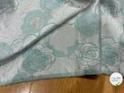 JACQUARD MOTIFS FLORAUX TURQUOISE - My Little Coupon