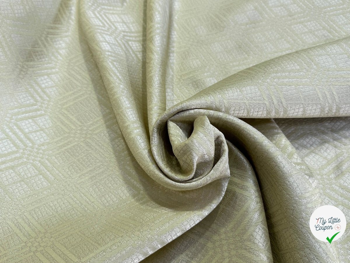 JACQUARD MOTIFS GÉOMÉTRIQUES VERT AMANDE - My Little Coupon