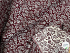 JACQUARD MUMBAI ALLOVER BORDEAUX 140 CM - My Little Coupon