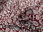 JACQUARD MUMBAI ALLOVER BORDEAUX 140 CM - My Little Coupon