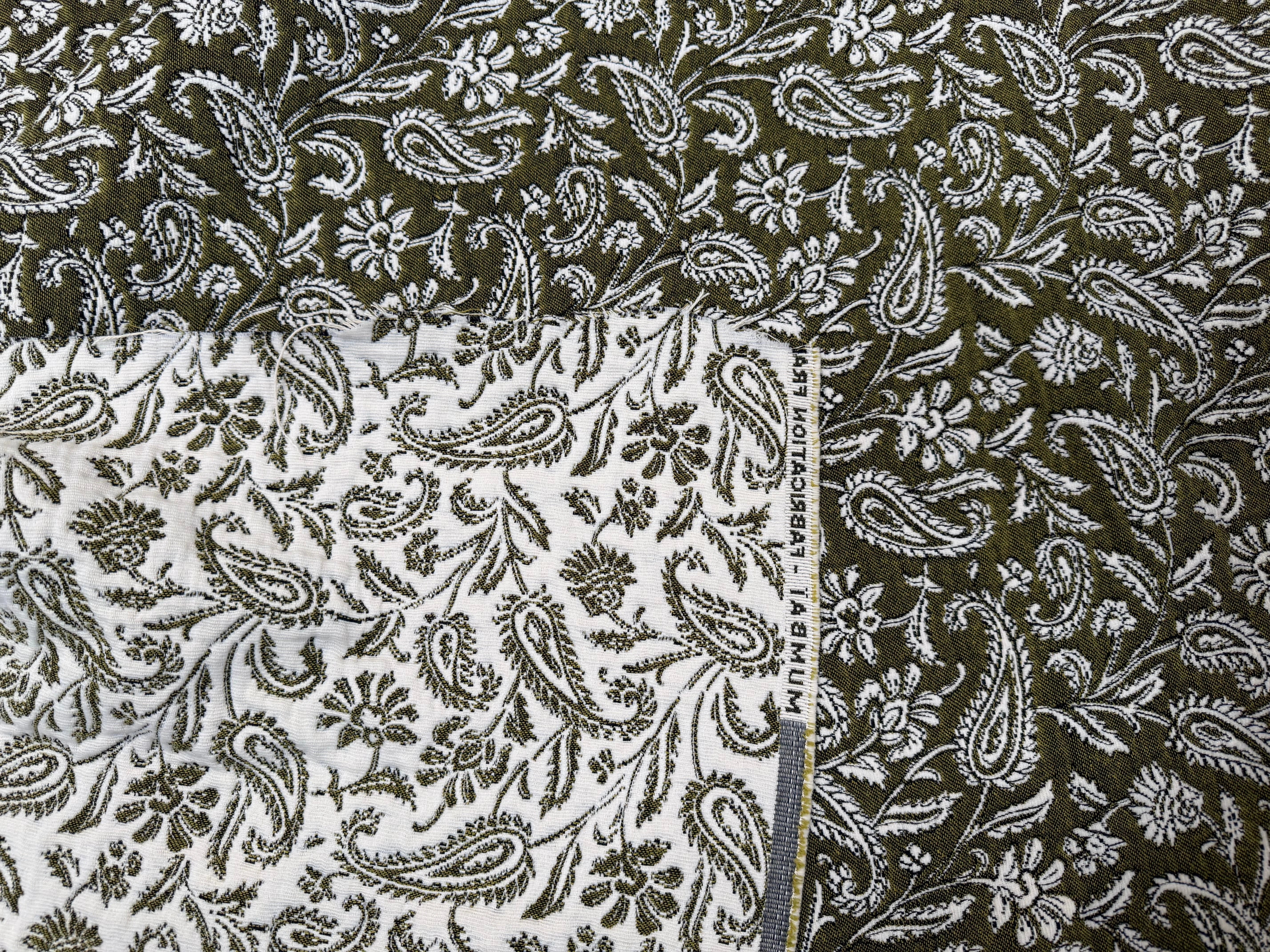JACQUARD MUMBAI ALLOVER KAKI 140 CM - My Little Coupon