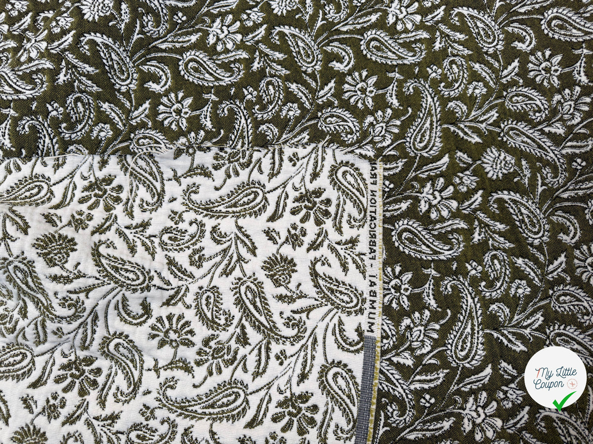 JACQUARD MUMBAI ALLOVER KAKI 140 CM - My Little Coupon
