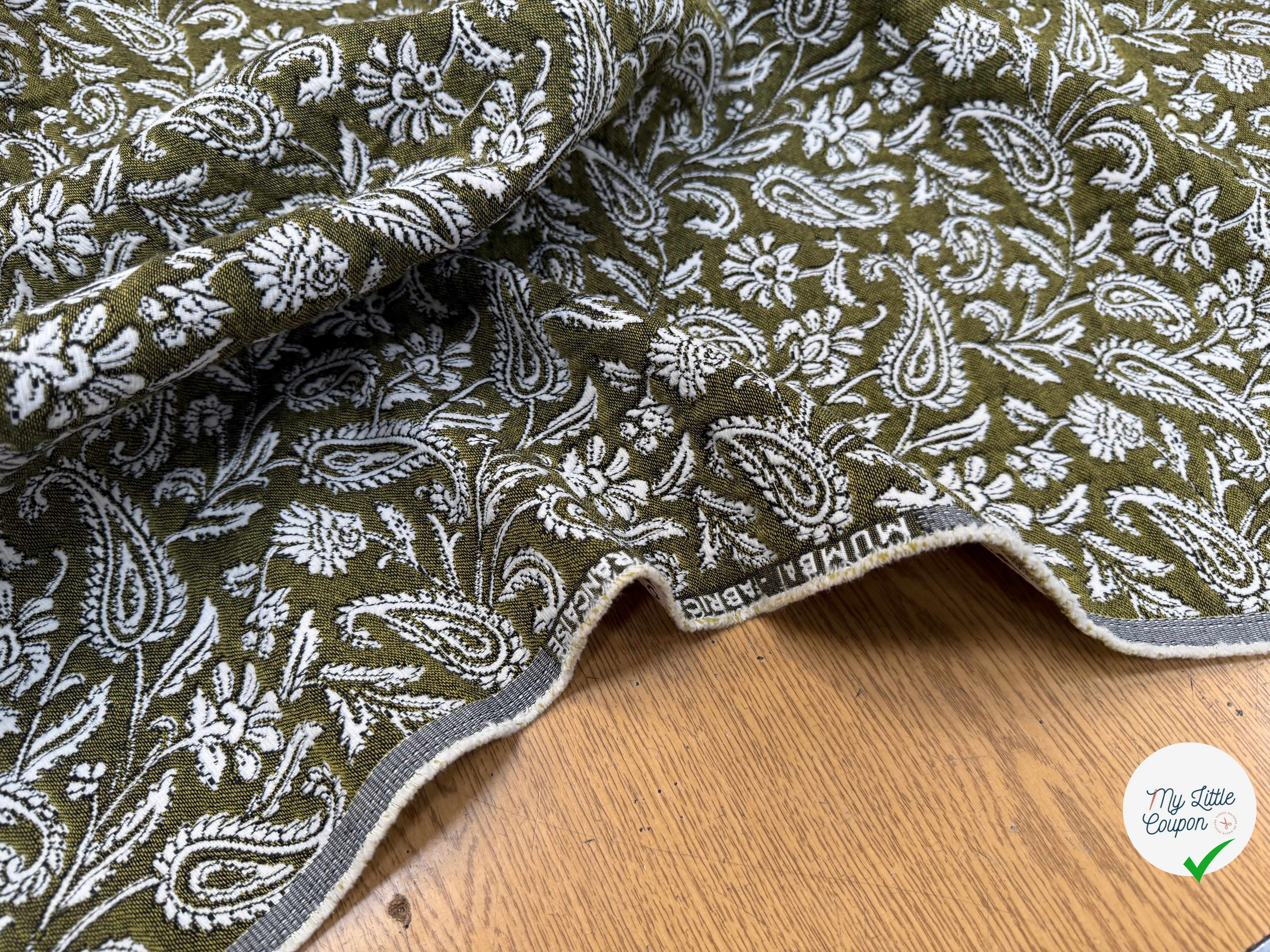 JACQUARD MUMBAI ALLOVER KAKI 140 CM - My Little Coupon