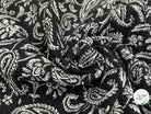 JACQUARD MUMBAI ALLOVER NOIR 140 CM - My Little Coupon