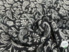 JACQUARD MUMBAI ALLOVER NOIR 140 CM - My Little Coupon