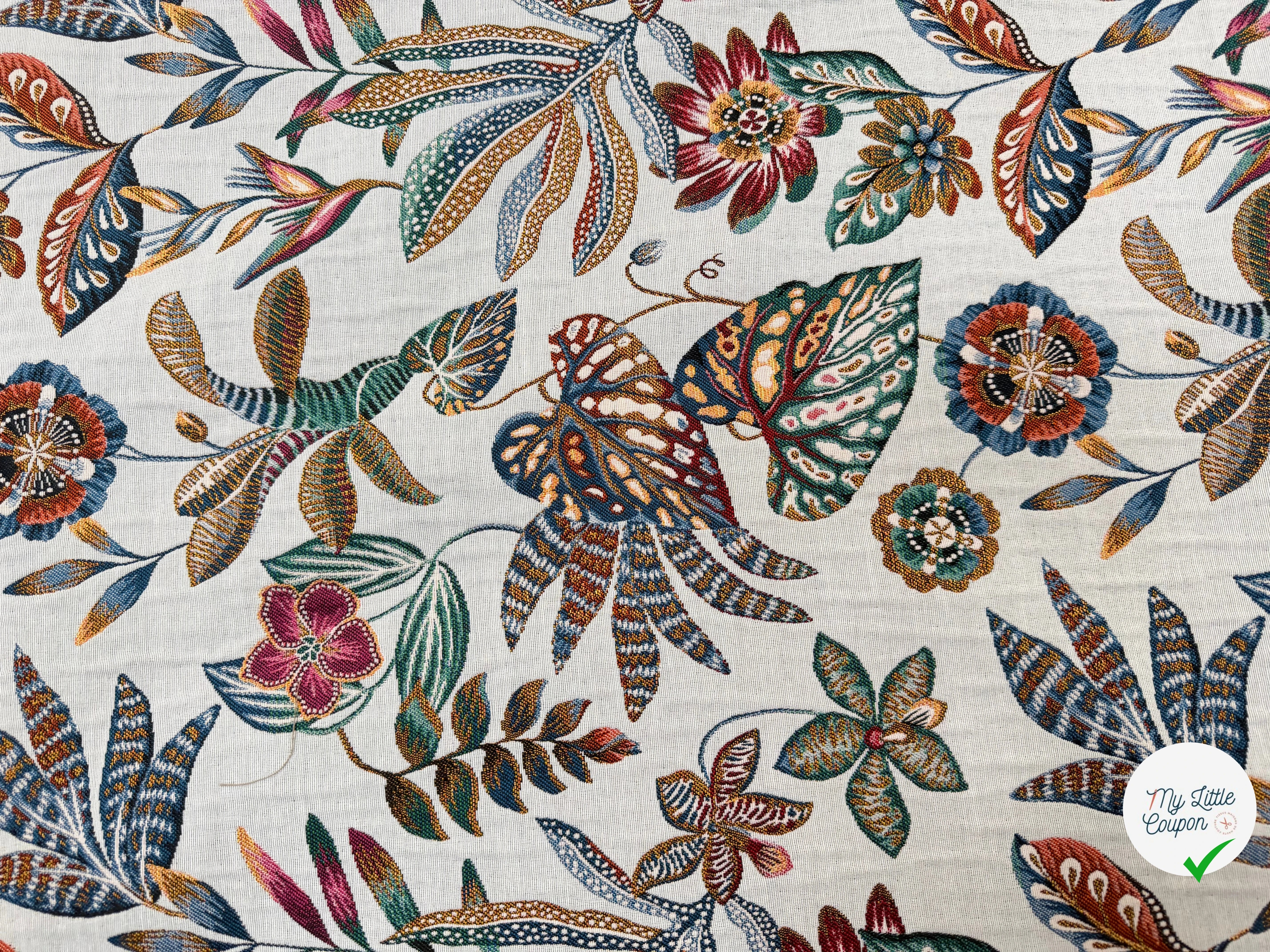 JACQUARD NEROLI ALLOVER BLANC 140 CM - My Little Coupon