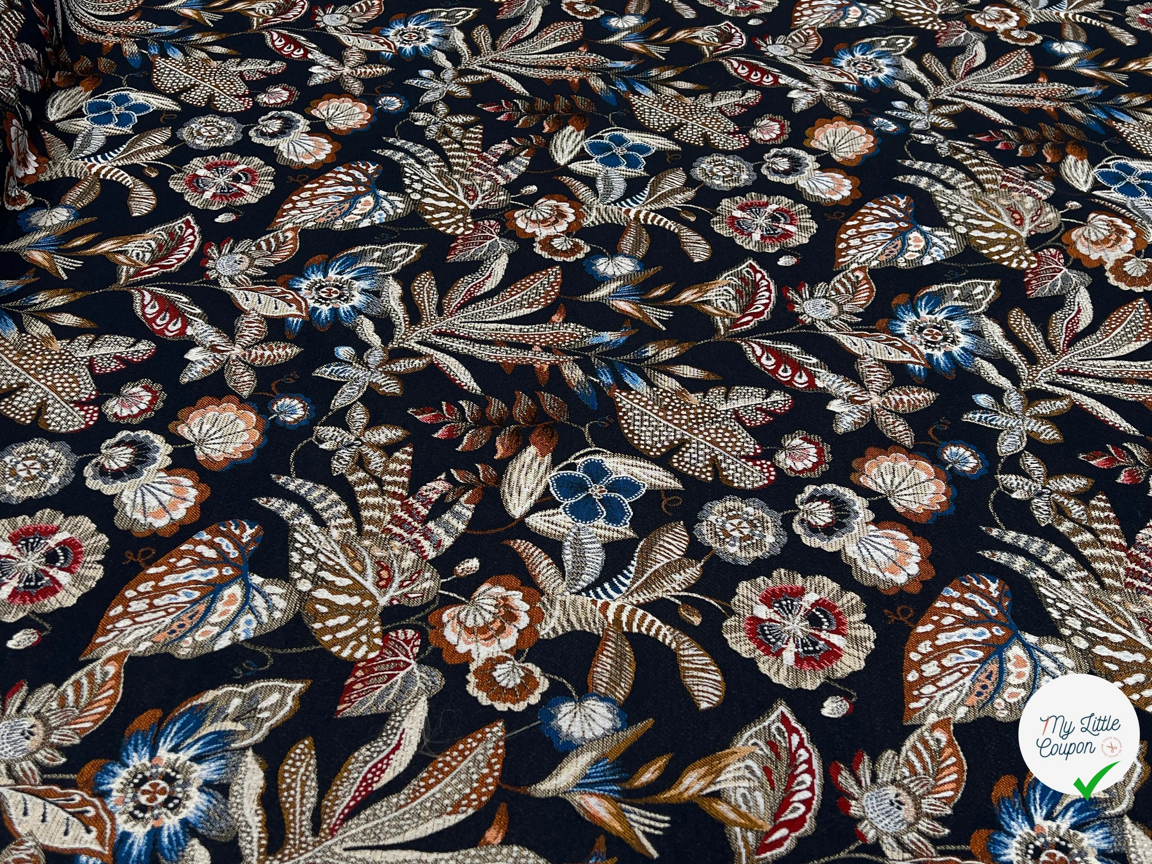 JACQUARD NEROLI ALLOVER NUIT 140 CM - My Little Coupon