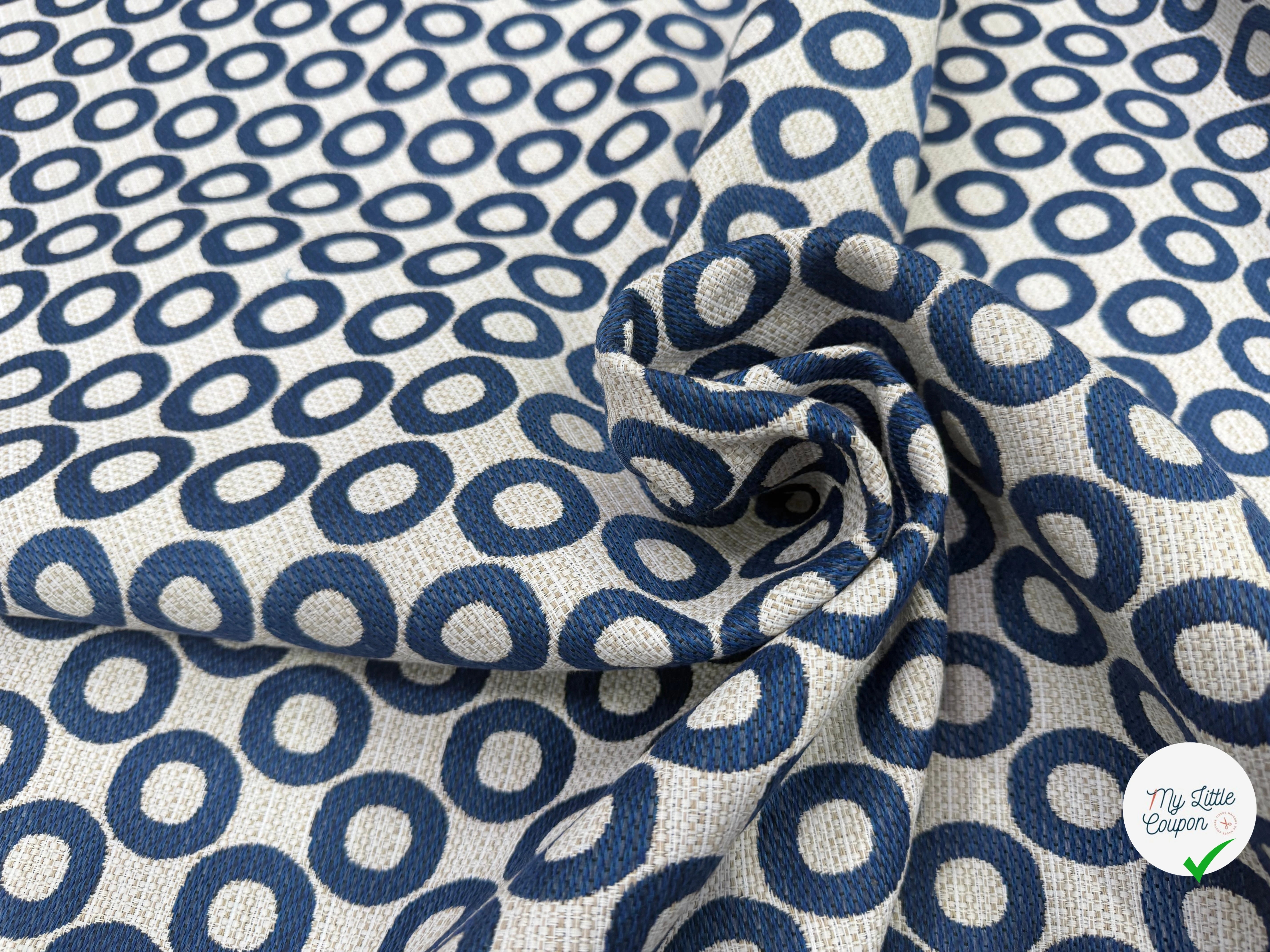 JACQUARD OPALE ALLOVER BLEU 140 CM - My Little Coupon