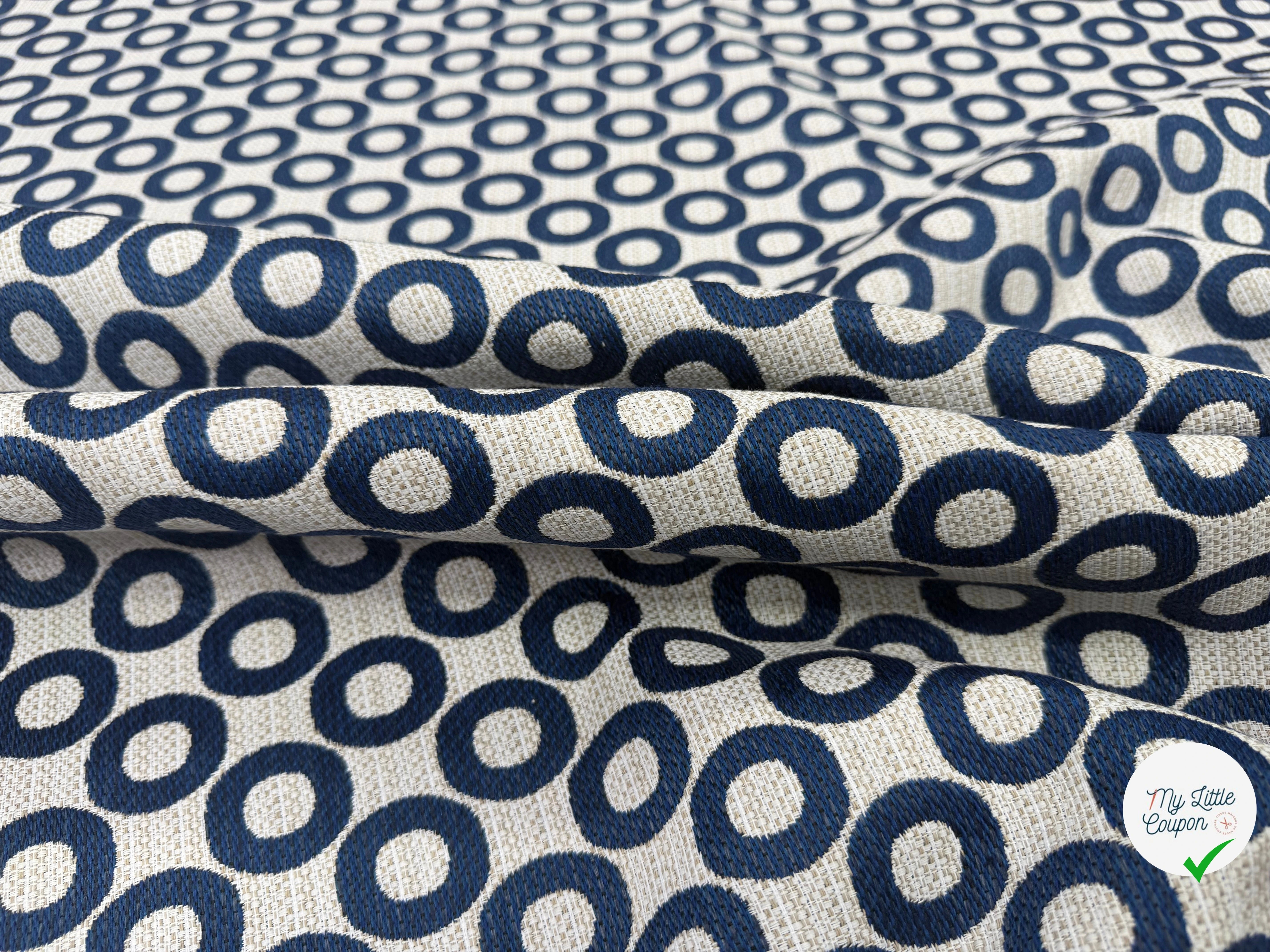 JACQUARD OPALE ALLOVER BLEU 140 CM - My Little Coupon