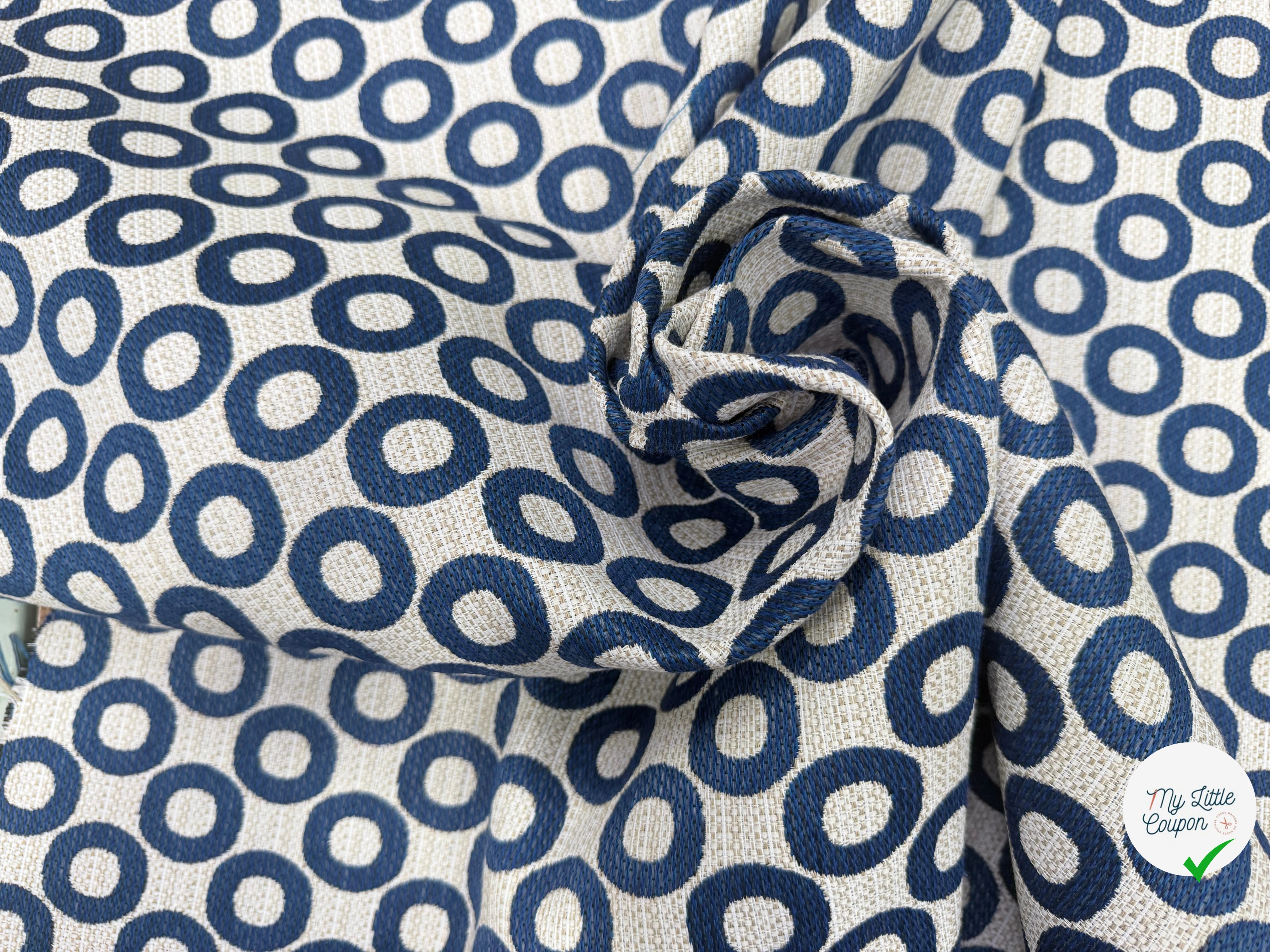 JACQUARD OPALE ALLOVER BLEU 140 CM - My Little Coupon