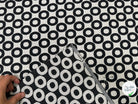 JACQUARD OPALE ALLOVER NOIR 140 CM - My Little Coupon