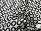 JACQUARD OPALE ALLOVER NOIR 140 CM - My Little Coupon