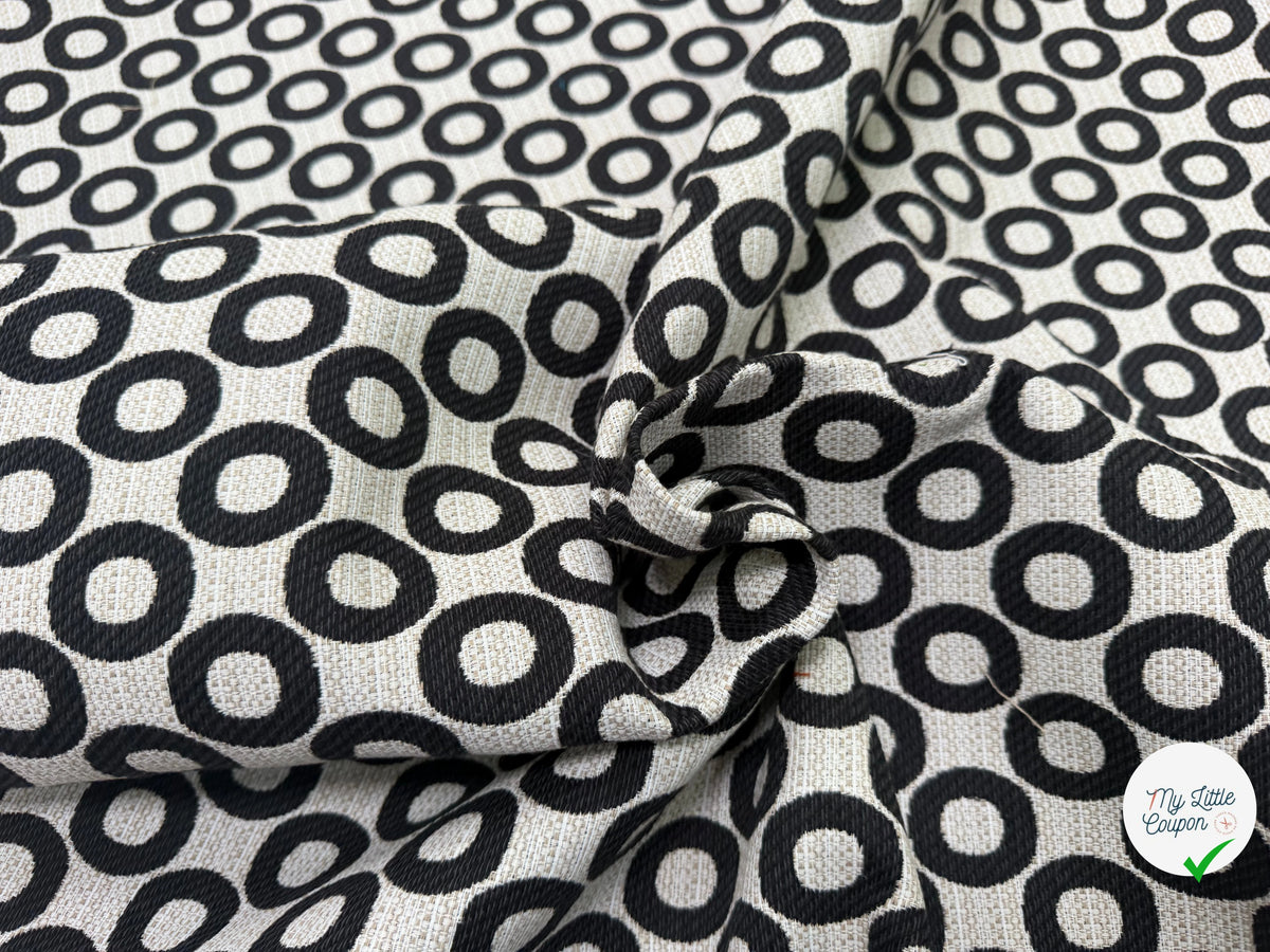JACQUARD OPALE ALLOVER NOIR 140 CM - My Little Coupon