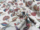 JACQUARD PALAMPORE ALLOVER BLANC 140 CM - My Little Coupon