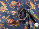 JACQUARD PALAMPORE ALLOVER BLEU 140 CM - My Little Coupon