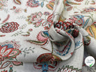 JACQUARD PALAMPORE ALLOVER COLORIS LIN 140 CM - My Little Coupon