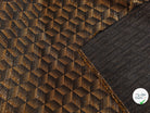 JACQUARD POLYVISCOSE MÉTALLISÉ OR BRILLANT MOTIFS GÉOMÉTRIQUES FOND CARAMEL - My Little Coupon