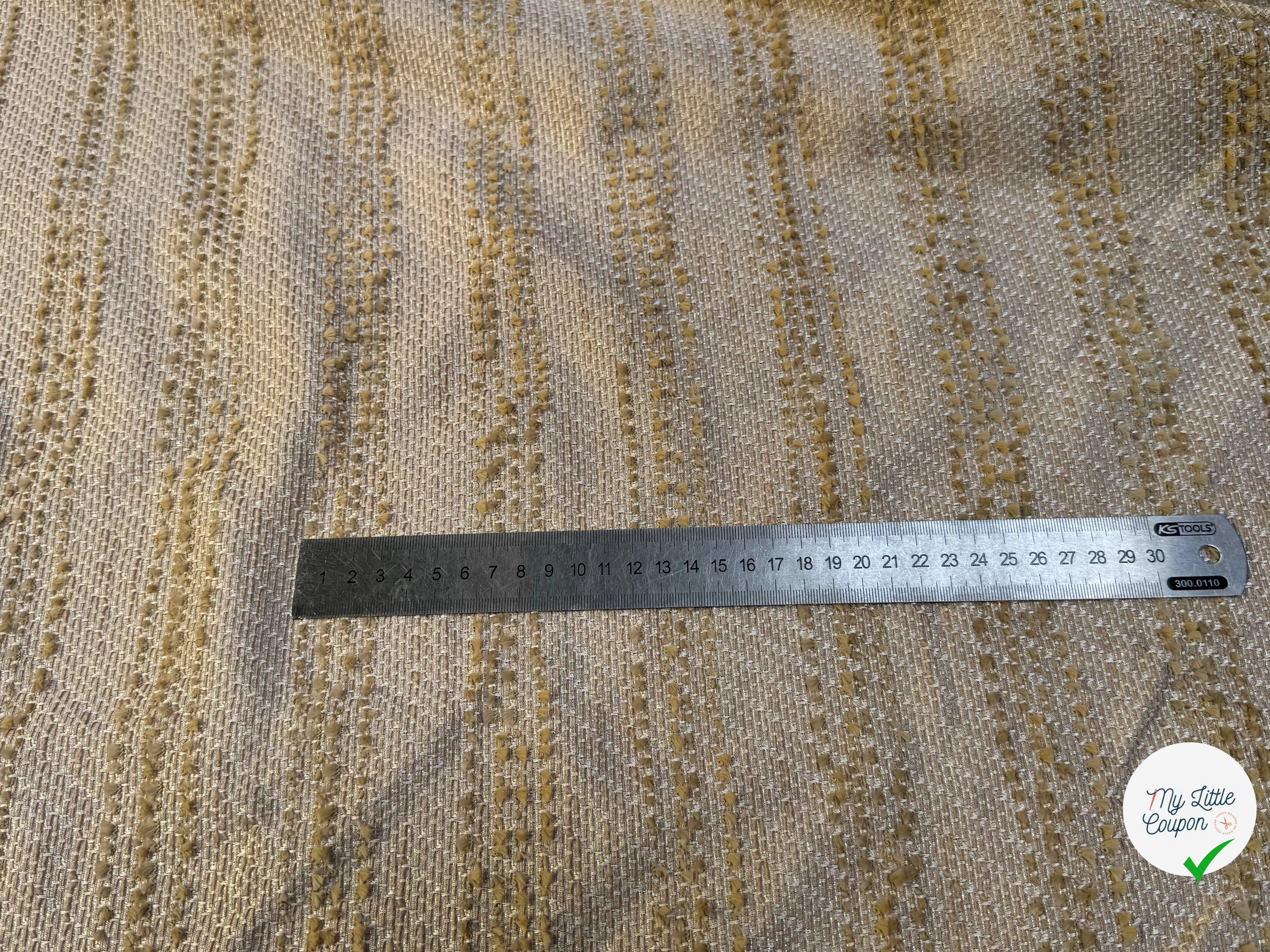 JACQUARD POLYVISCOSE SOUPLE BEIGE - My Little Coupon