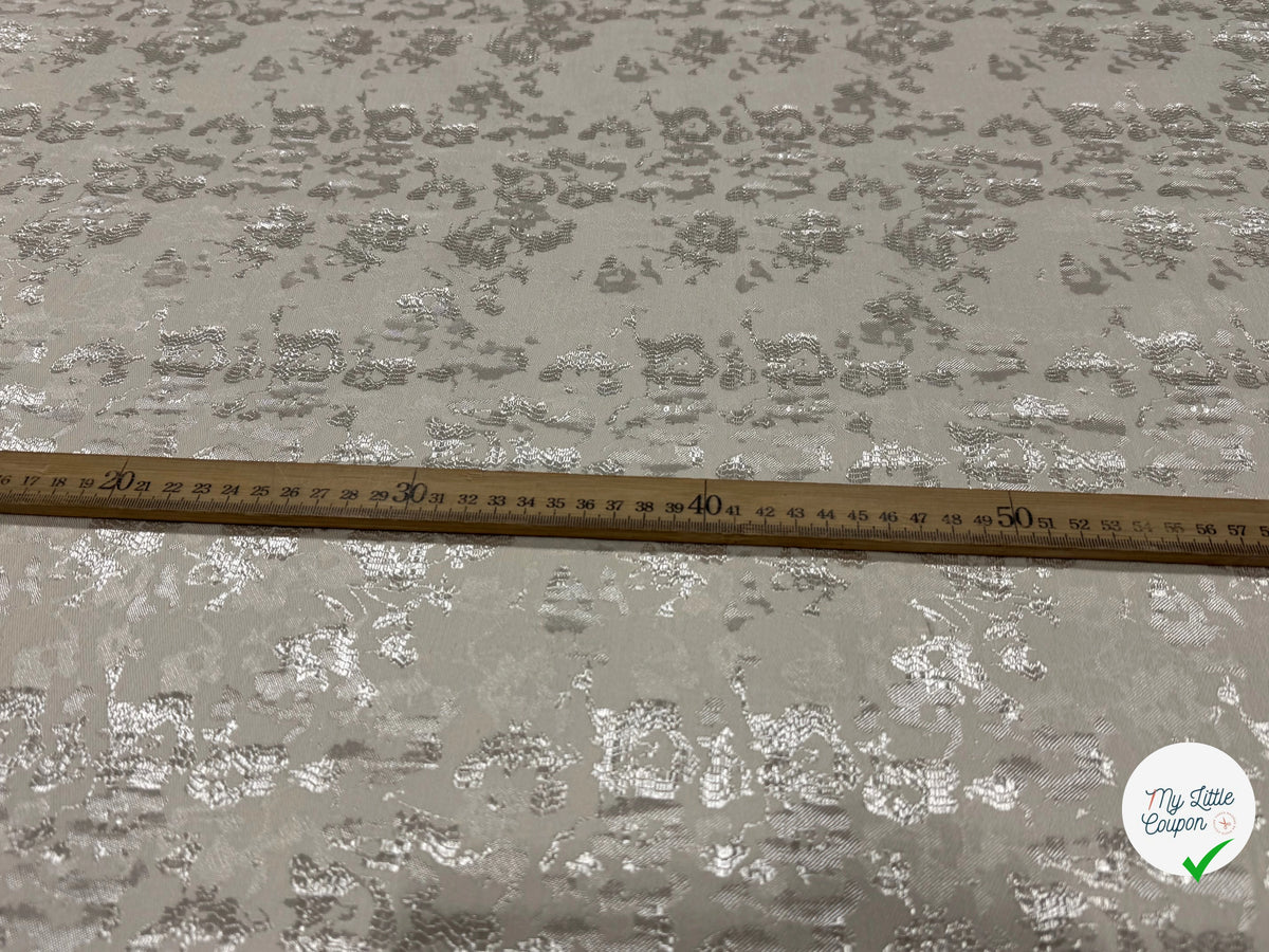 JACQUARD PREMIUM MOTIF ABSTRAIT FOND ÉCRU - My Little Coupon
