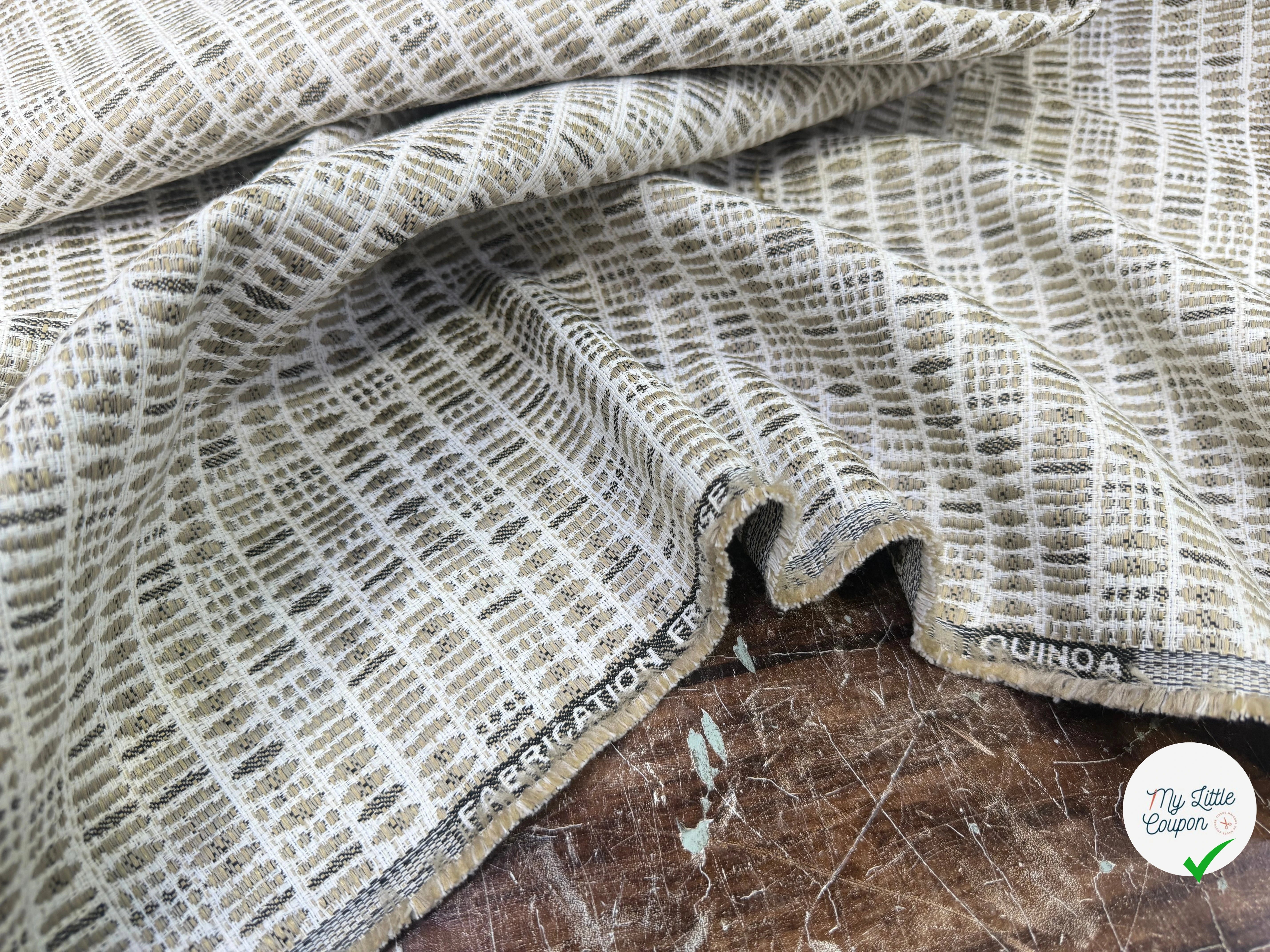JACQUARD QUINOA ALLOVER COLORIS LIN 140 CM - My Little Coupon