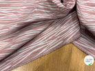 JACQUARD RAYURES FAÇON ANIMA ROSE PÂLE - My Little Coupon