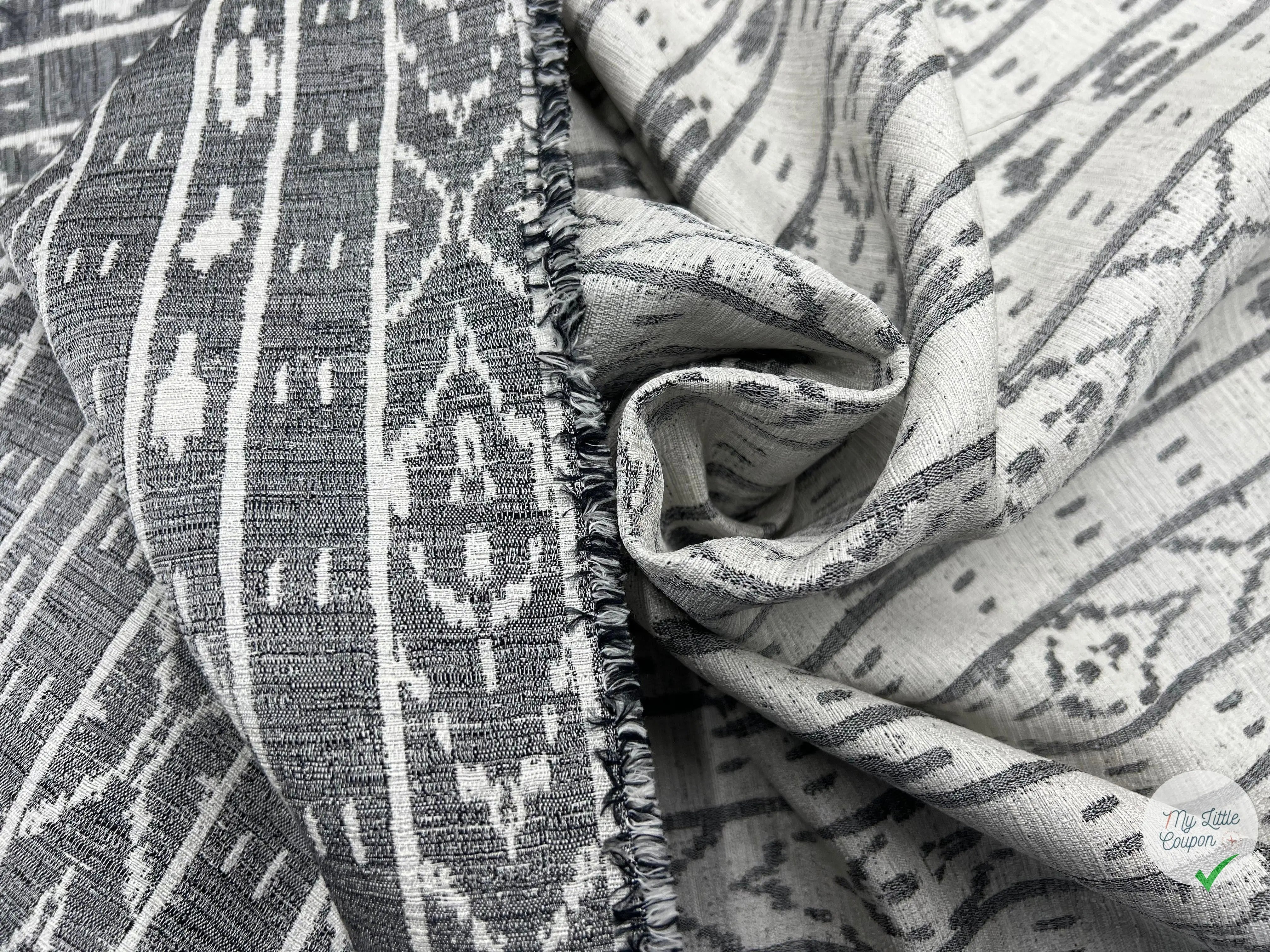 JACQUARD REVERSIBLE ETHNIQUE - My Little Coupon - tissu - coudre