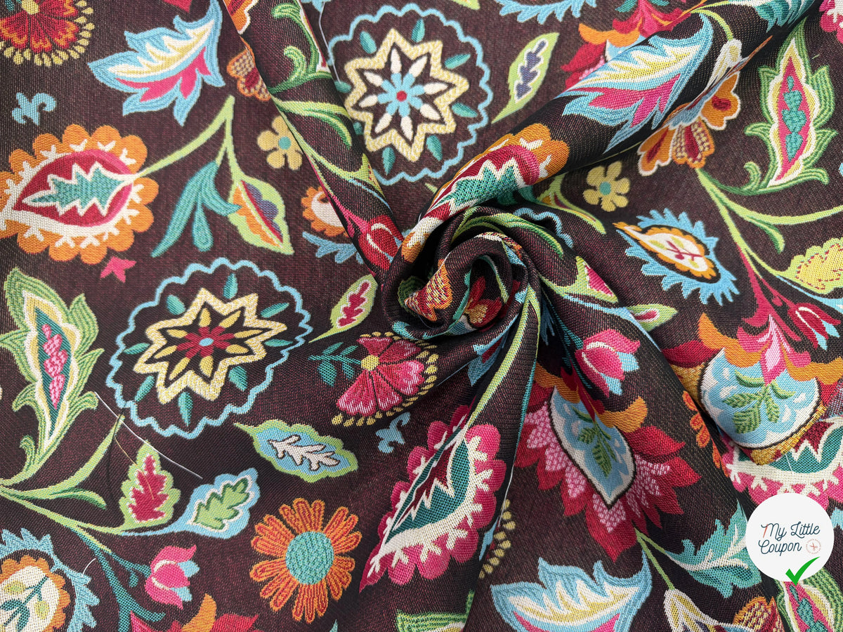 JACQUARD SHAMAN ALLOVER NOIR 160 CM - My Little Coupon
