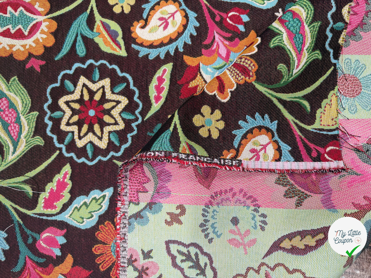 JACQUARD SHAMAN ALLOVER NOIR 160 CM - My Little Coupon
