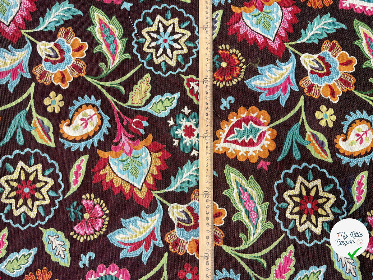 JACQUARD SHAMAN ALLOVER NOIR 160 CM - My Little Coupon