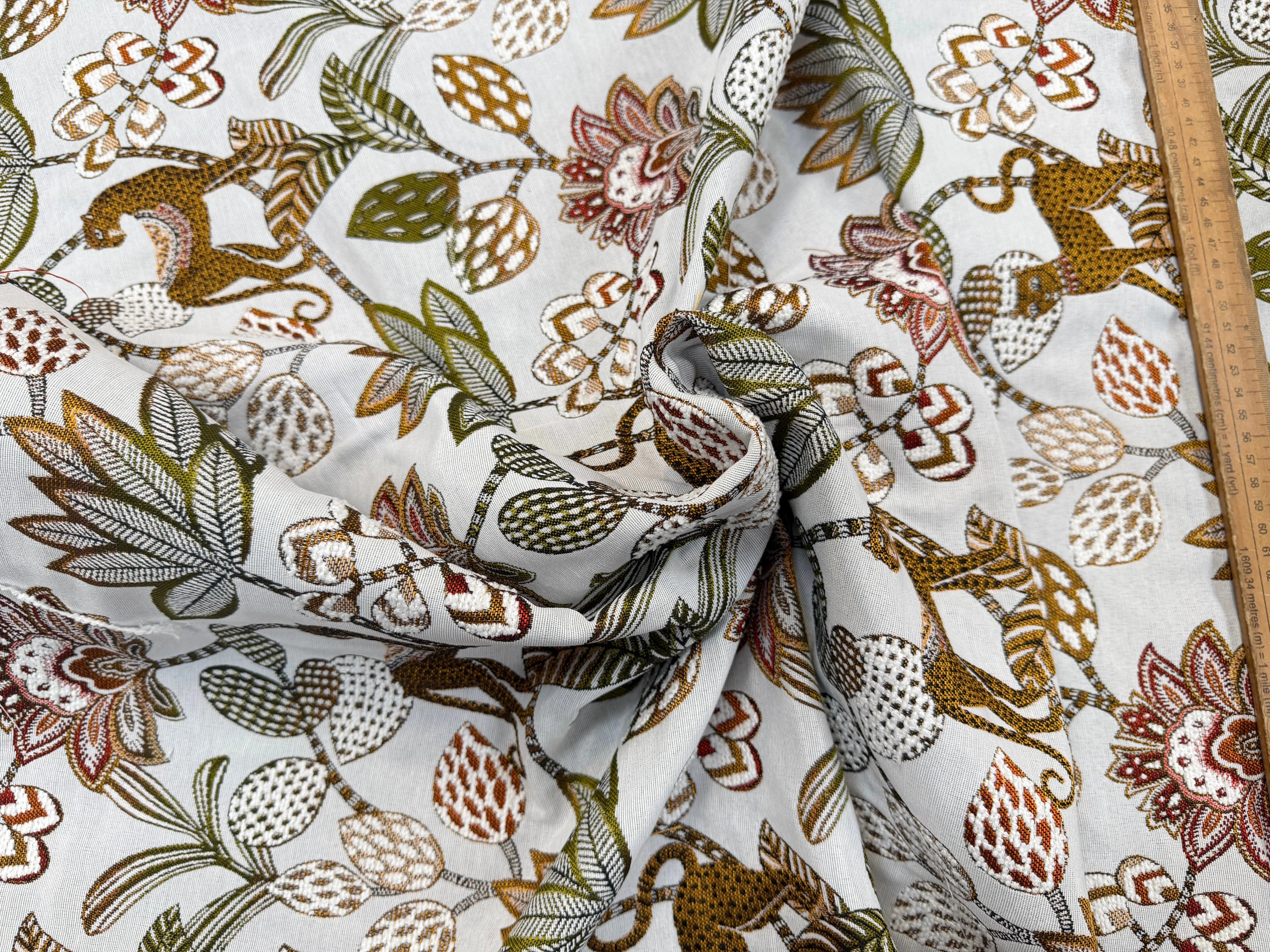 JACQUARD SOLIMAN ALLOVER BLANC 140 CM - My Little Coupon