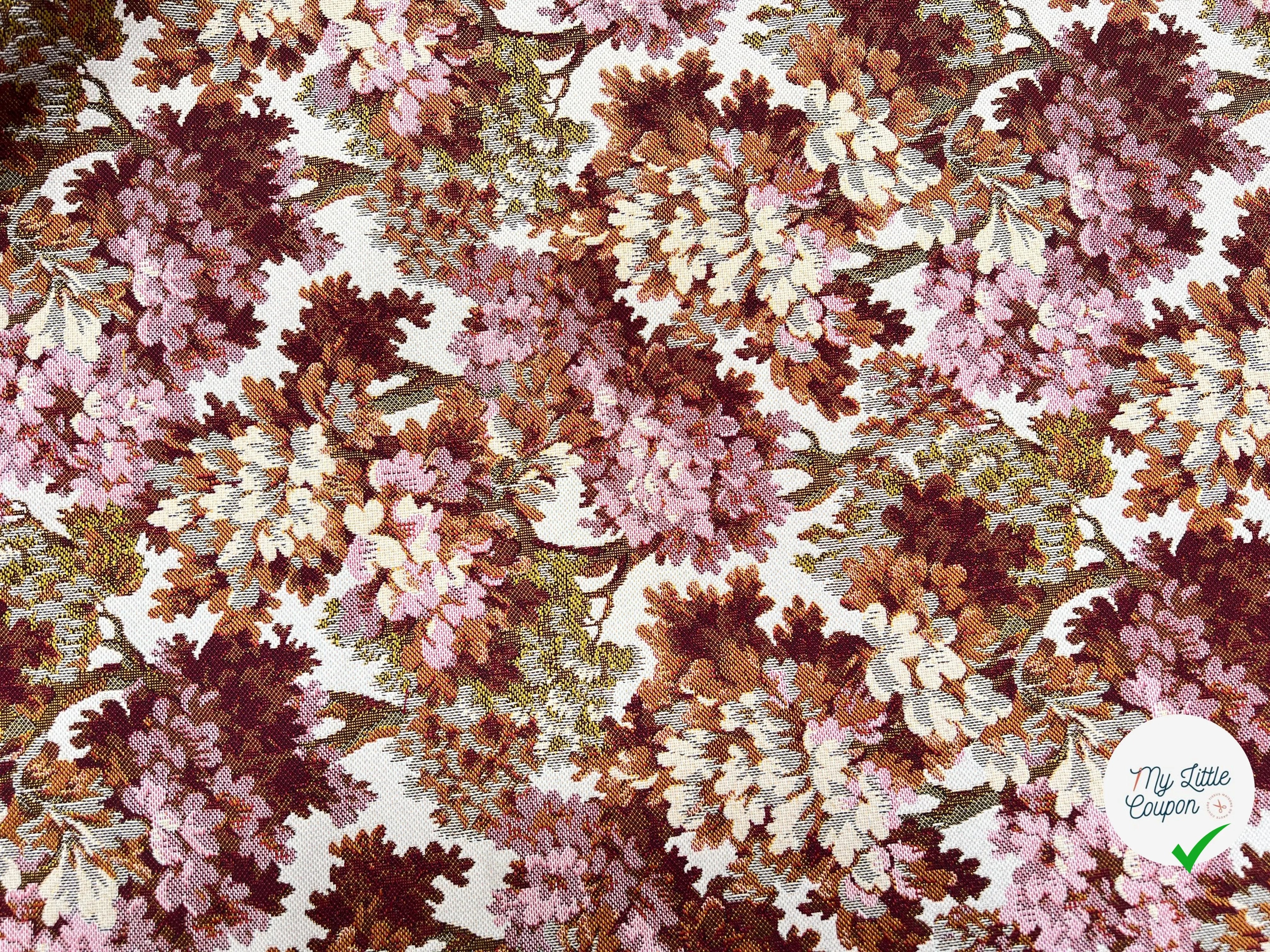 JACQUARD AUBUSSON DYED TISSUE ALL OVER RUST - My Little Coupon
