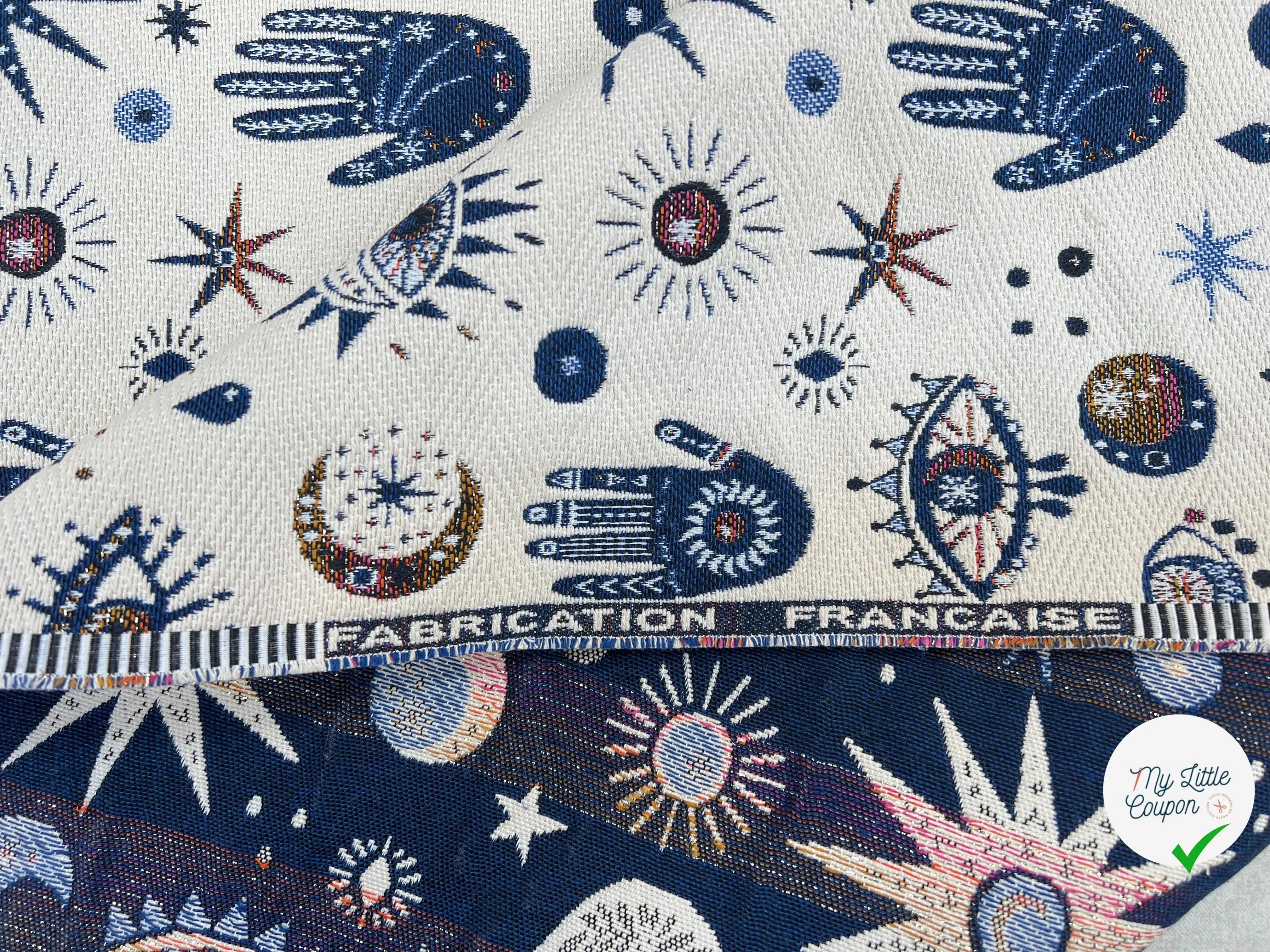 JACQUARD TISSÉ TEINT NAMASTE ALLOVER BLANC - My Little Coupon