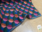 JACQUARD TISSÉ TEINT PAOLA ALLOVER VERT FUCHSIA - My Little Coupon