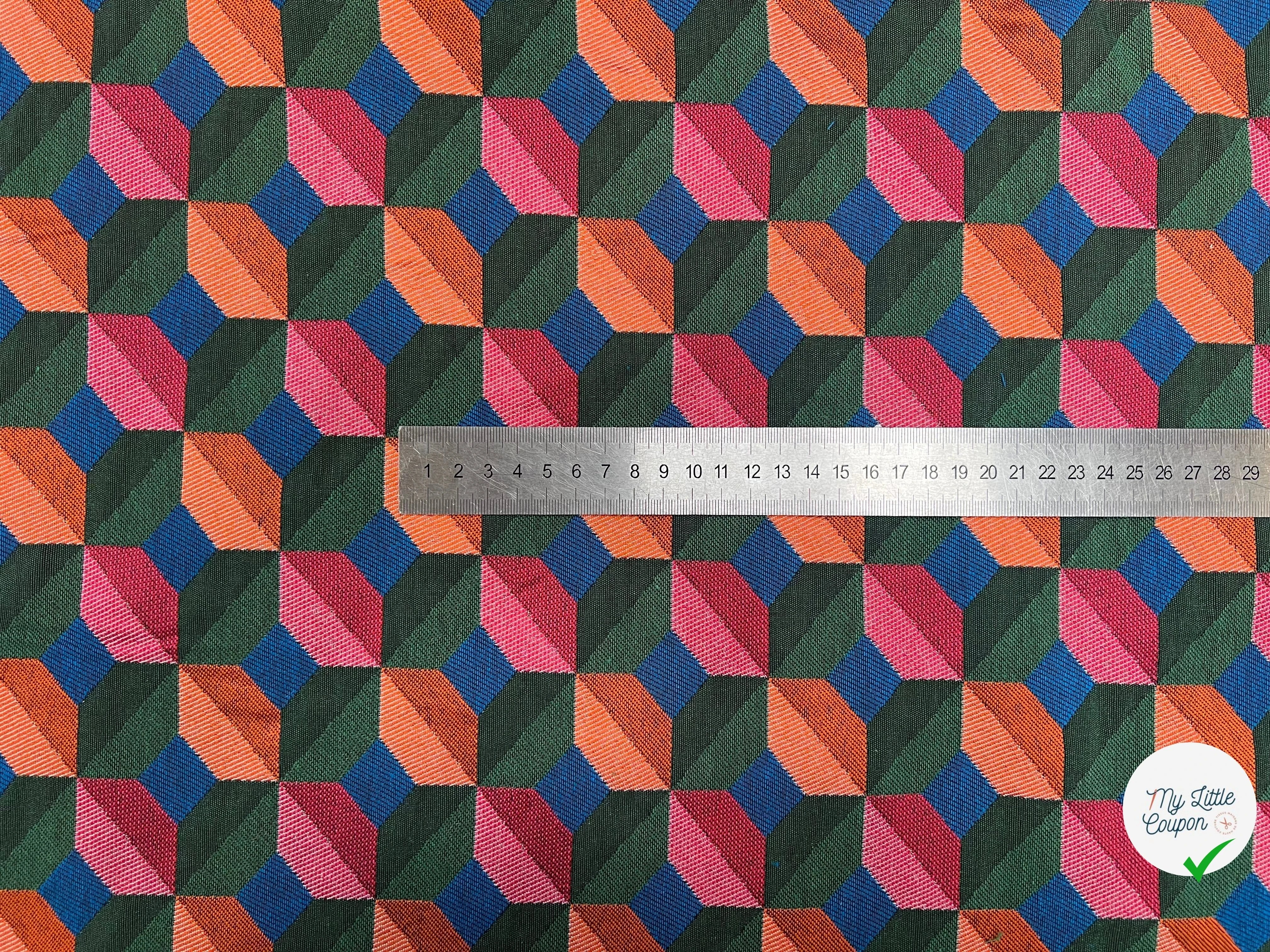 JACQUARD TISSÉ TEINT PAOLA ALLOVER VERT FUCHSIA - My Little Coupon