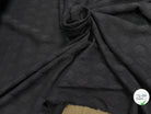 Tissu jacquard viscose laine géométrique noir