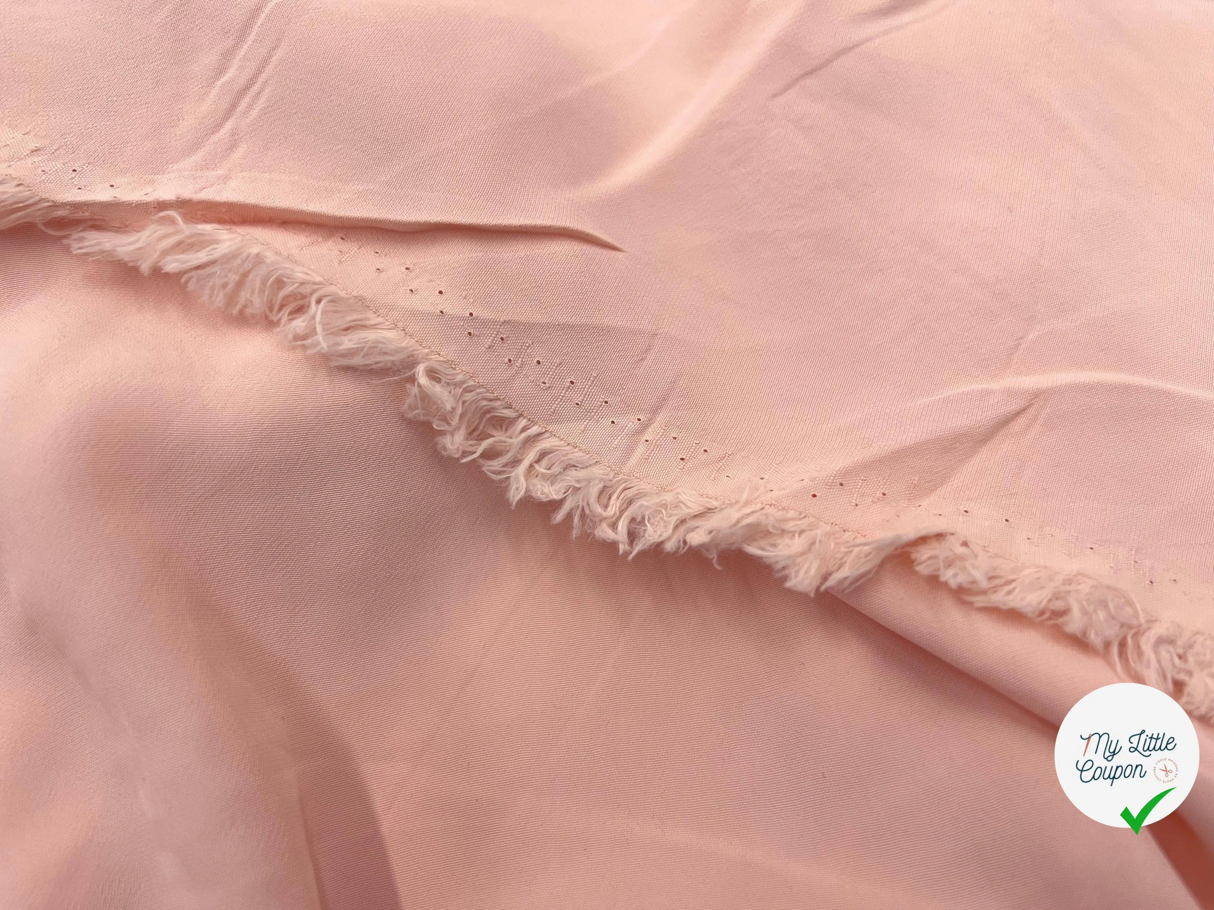 JAVANAISE 100% VISCOSE SAUMON - My Little Coupon - tissu - coudre