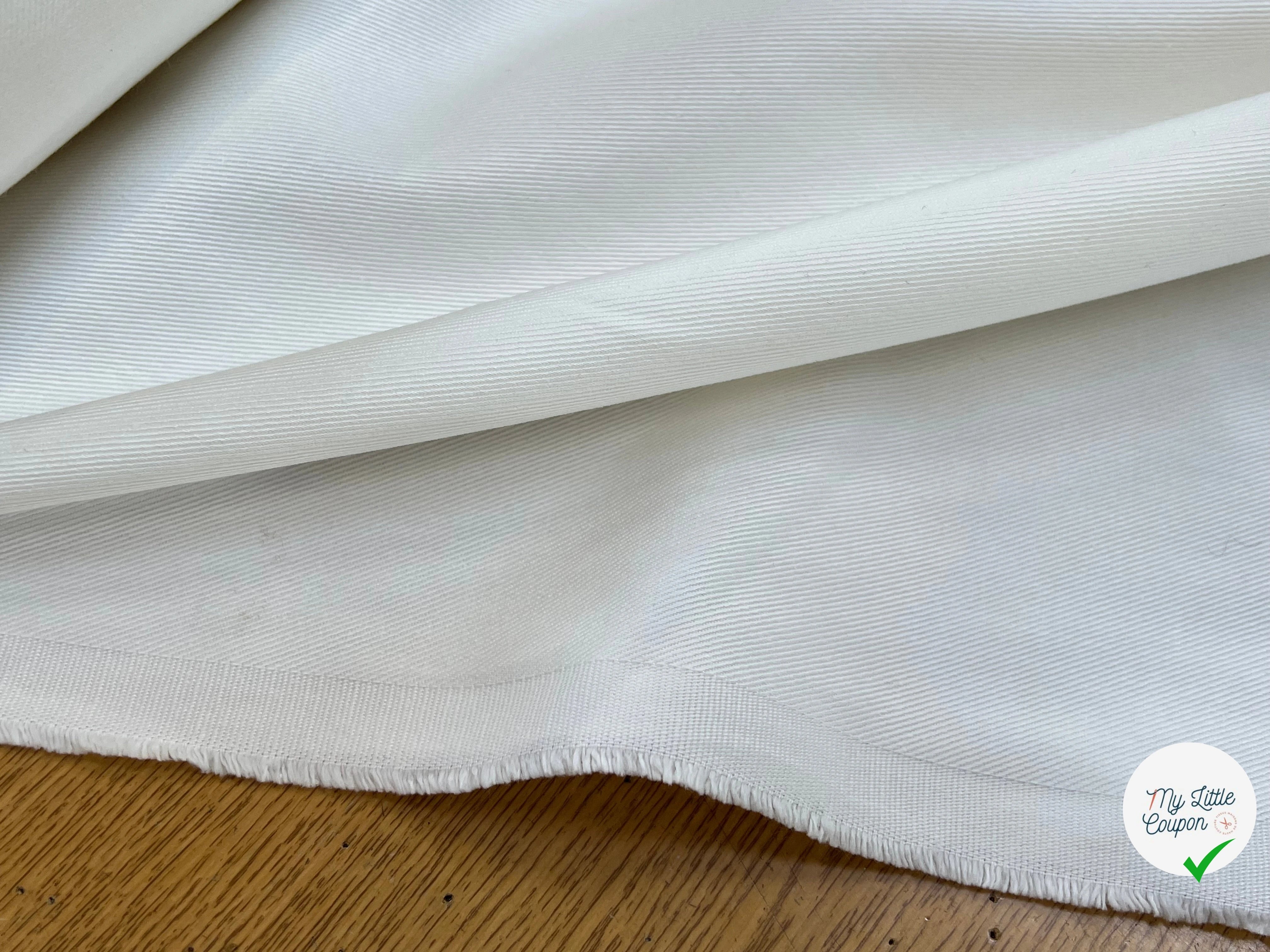 JEAN DENIM PRESTIGE PEIGNÉ SANMERO BLANC 99% COTON LÉGÈREMENT DOUX - My Little Coupon