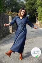 JEAN LYOCELL UNI BLEU FONCÉ - My Little Coupon