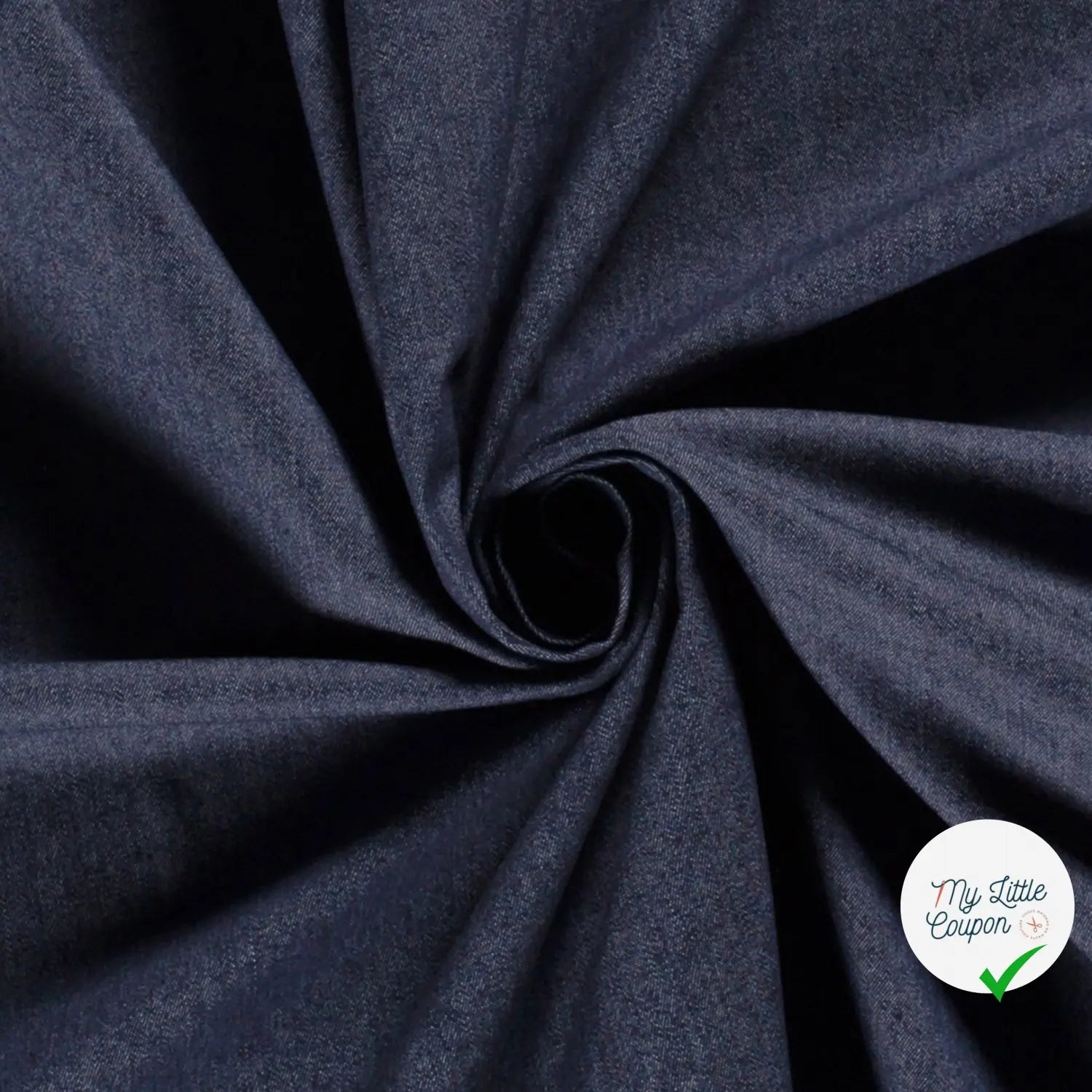 JEANS TISSU UNICOLORE BLEU MARINE - My Little Coupon